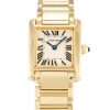 25 mm Damen-Gelbgold-Replika Cartier Tank Francaise