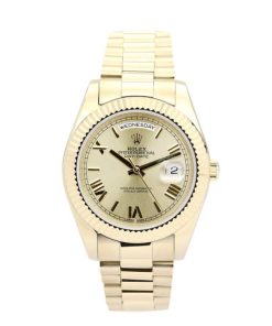 41 mm Herren-Replik Rolex Day-Date II aus Gelbgold