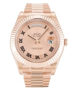 41 mm Herren-Replik Rolex Day-Date II aus Roségold