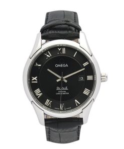 41 mm Herrenstahl-Replika der Omega De Ville Hour Vision Black Baton